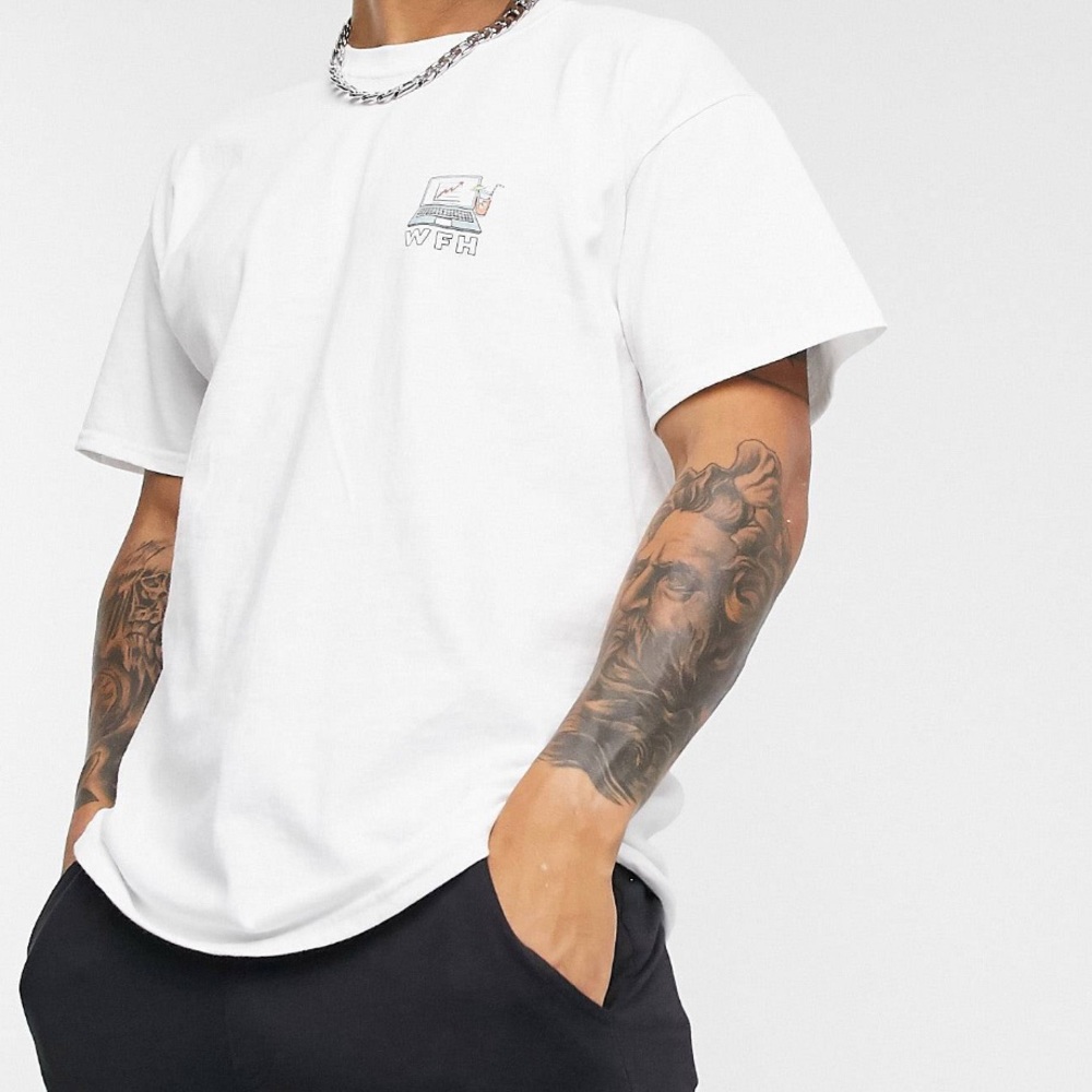TOPMAN WFH WHITE TEE